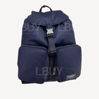 Burberry 紫蓝色尼龙翻盖背囊 81112551
