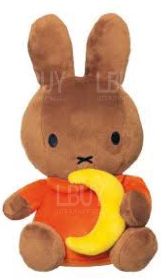 Mercis Miffy cuddle toy with moon Brown