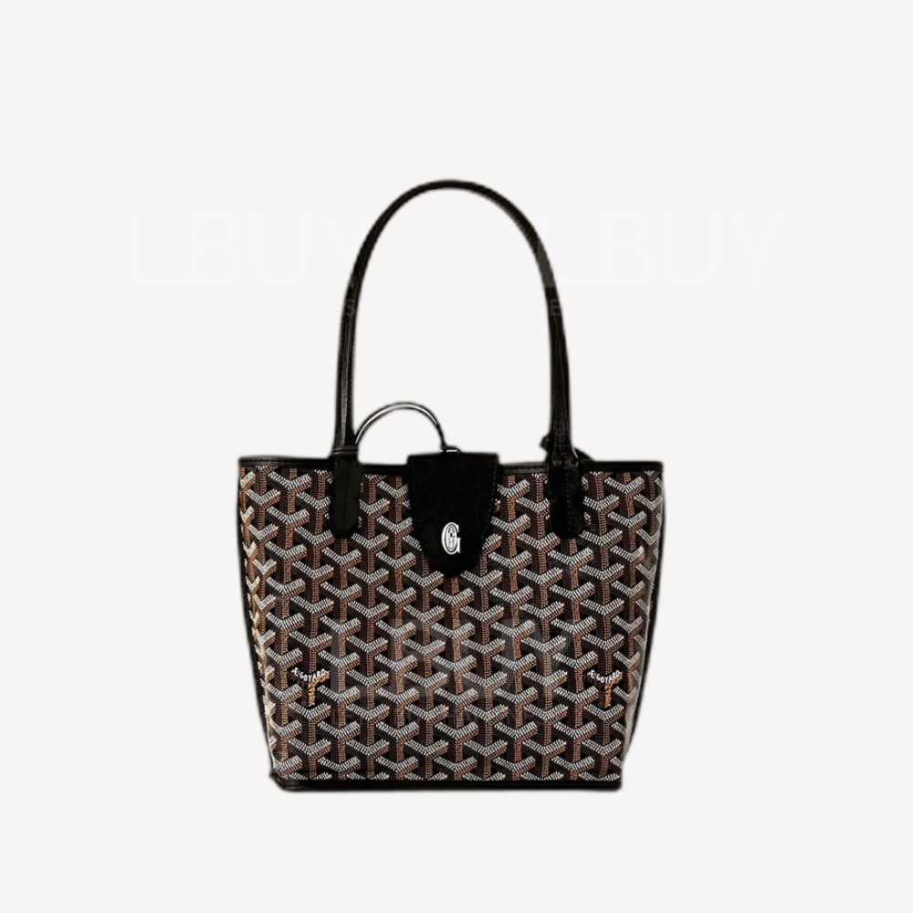 Goyard Anjou Mini Bag 單肩手袋手挽袋 附皮革磁石夾 黑色