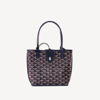 Goyard Anjou Mini Bag 單肩手袋手挽袋 附皮革磁石夾 深藍色
