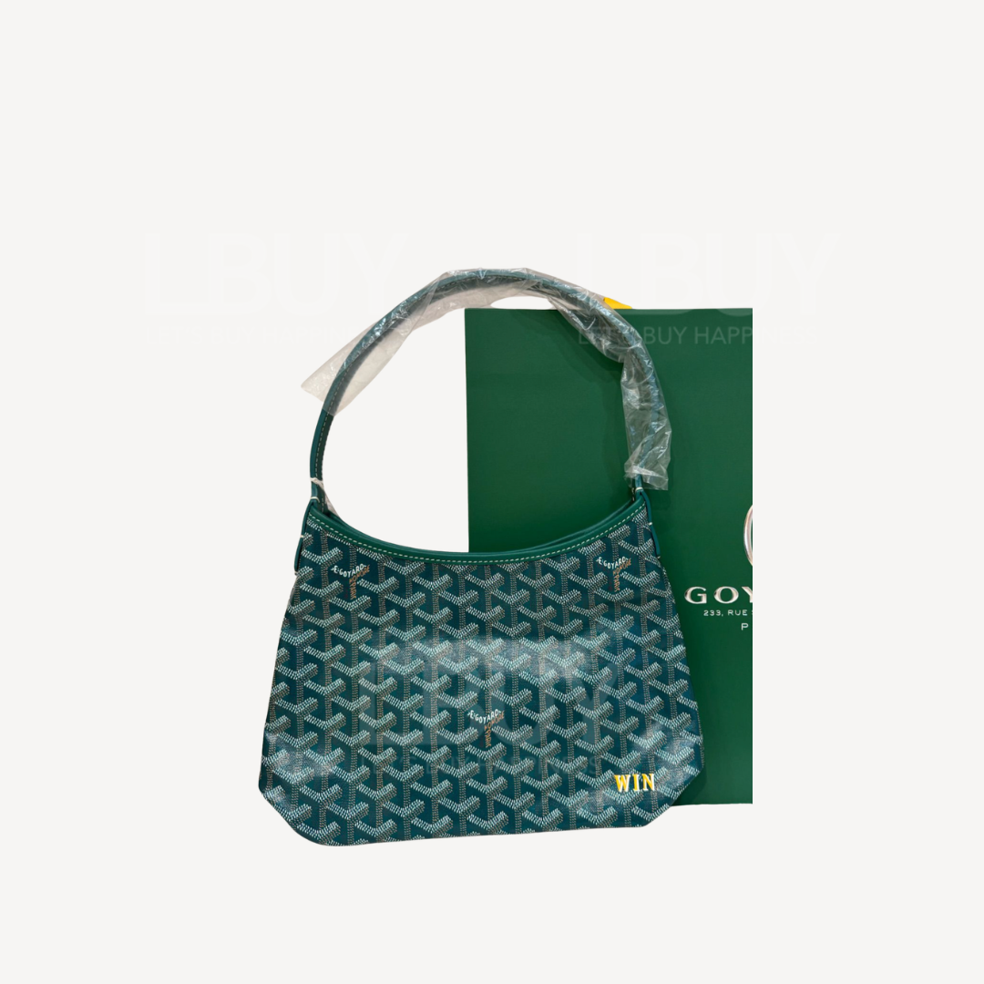 Goyard Boheme Hobo Mini 限量版单肩袋 绿色 并黄色绘字 WIN