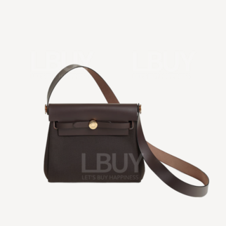 Hermes Herbag Zip 20 Bag Ebony Gold Buckle