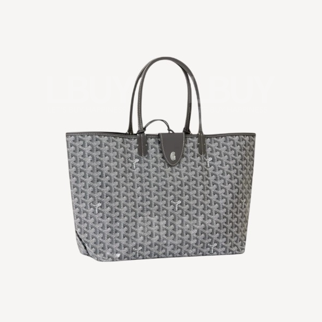 Goyard Saint Louis Bag PM 單肩手袋手挽袋 附皮革磁石夾 灰色
