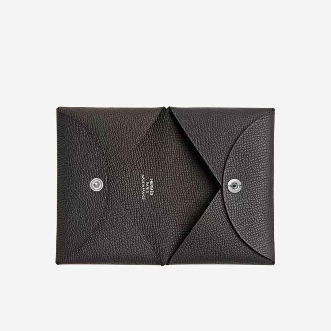 Hermes Calvi Card Holder 石板灰