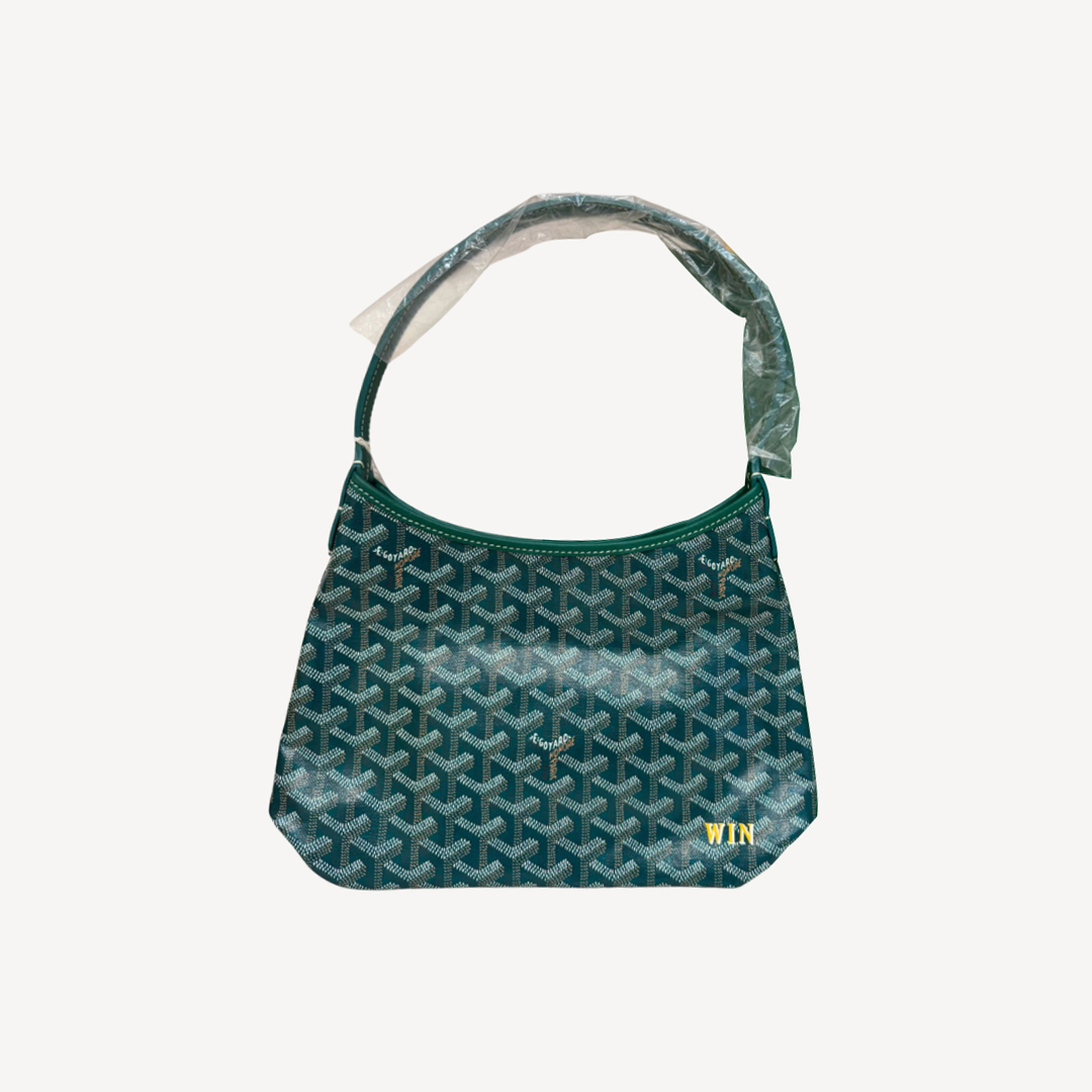 Goyard Boheme Hobo Mini 限量版單肩袋 綠色 併黃色繪字 WIN