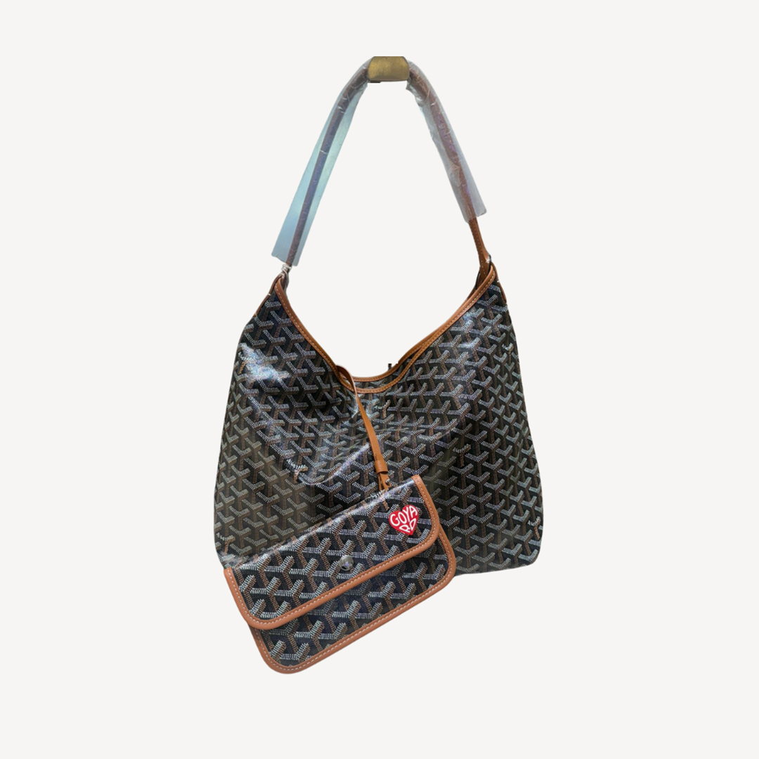 Goyard Boheme Hobo 限量版单肩袋 并啡色红色心心