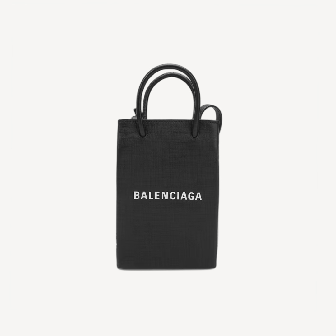 Balenciaga Shopping Phone Holder 黑色斜孭袋 593826