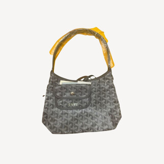 Goyard Boheme Hobo Mini 限量版單肩袋 灰色 併橄欖綠色繪字Love