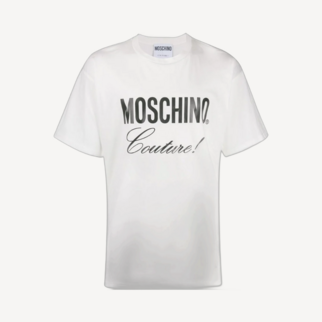 Moschino Couture 白色寬鬆短袖T恤