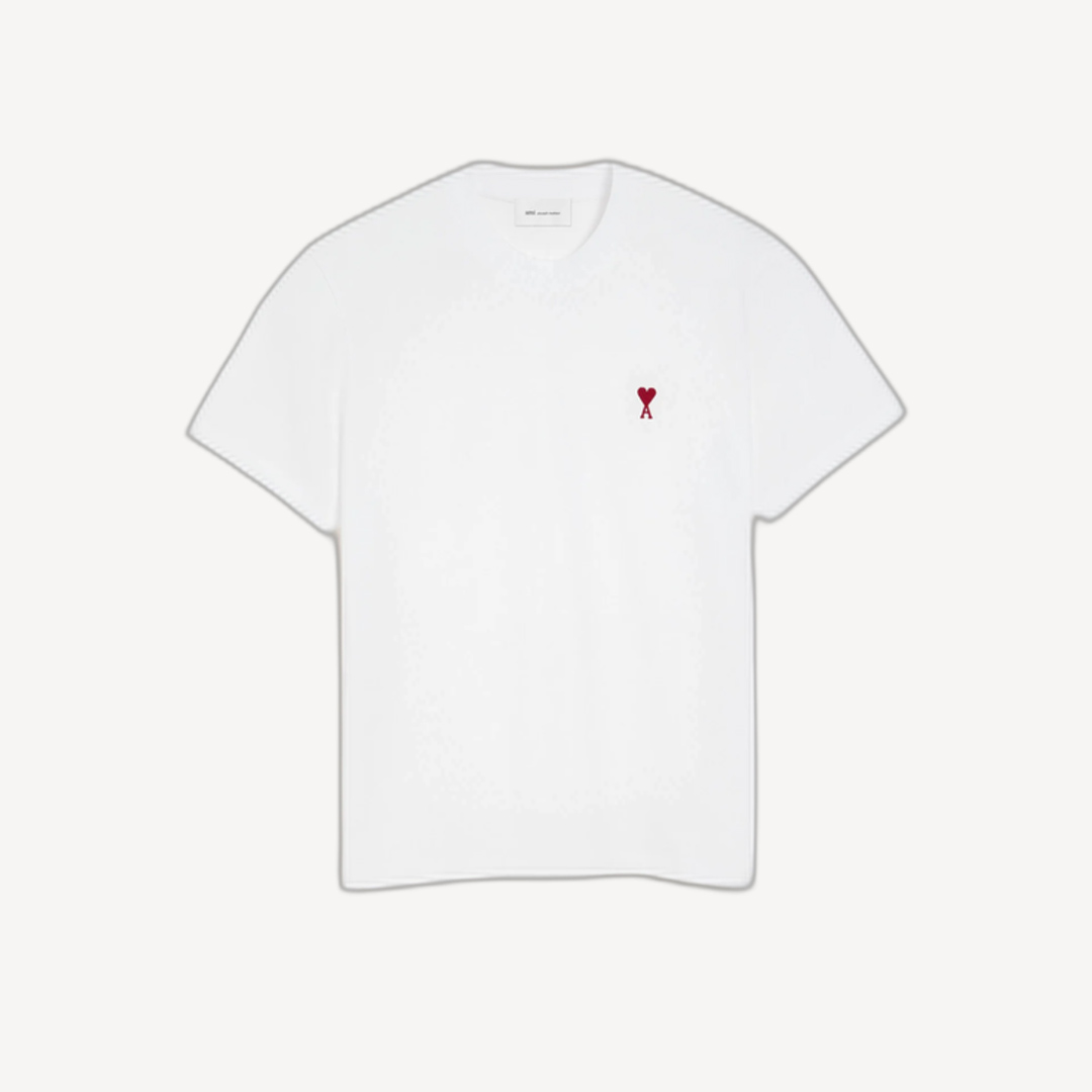 Ami Paris Regular fit 白色紅心 T-shirt 中性