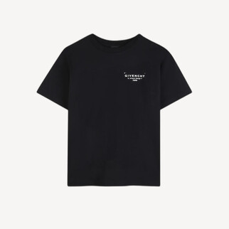 Givenchy 黑色短袖T恤 H31075