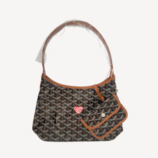 Goyard Boheme Hobo Mini 限量版單肩袋 黑併啡色 併紅色心心